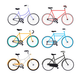 自行车插画