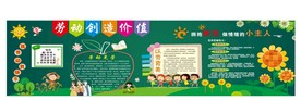 五一劳动节黑板报