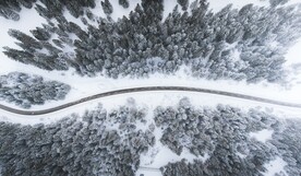 冬季公路雪景