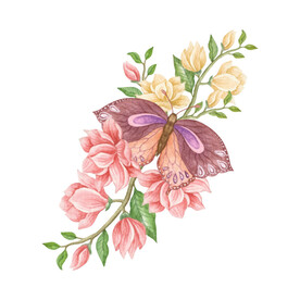 水彩花卉