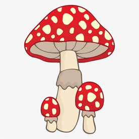 卡通小蘑菇