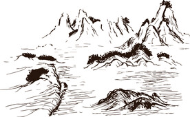 线条山