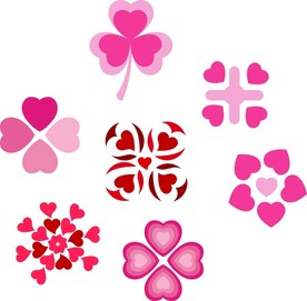 心形花