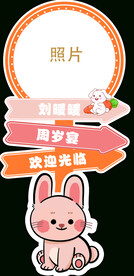 周岁迎宾牌