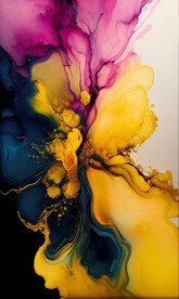 酒精墨水抽象流体艺术金莎绀碧混