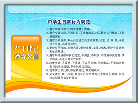 中学生日常行为规范