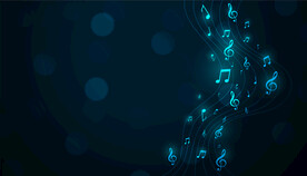 发光音符背景