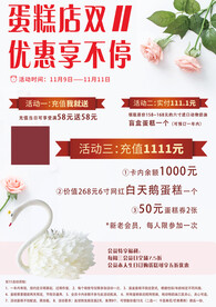 蛋糕店海报