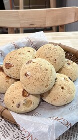 现烤面包麻薯球