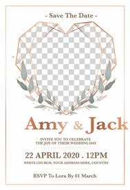 爱心婚礼邀请函