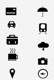 汽车图标矢量图