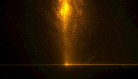 金色光效粒子背景