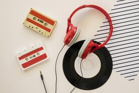 清新音乐背景图