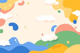 色彩缤纷  童趣背景