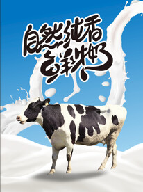 鲜奶海报