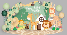宝宝宴展板 幼儿园展板