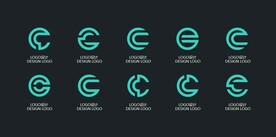 简洁ai矢量图标图形logo
