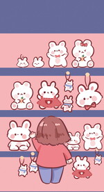 女孩和兔子