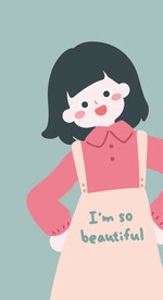 可爱卡通女生