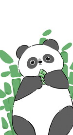 可爱卡通熊猫