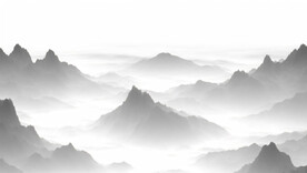 水墨意境山水画