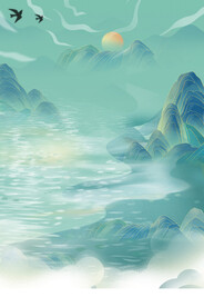 山水背景