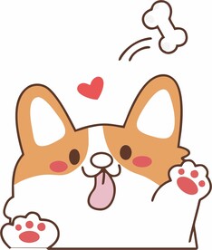 卡通柯基矢量文件