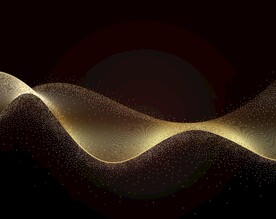 黑金粒子弧形曲线背景