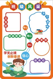 校园班级展示栏