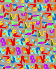 彩色字母