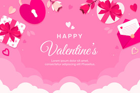 粉色情人节背景