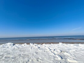 雪后海滩