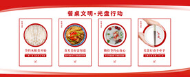 餐桌光盘行动展板设计