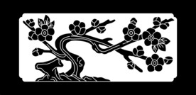 梅花激光机雕刻图