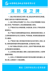 耀龙房地产开发有限公司消防展板