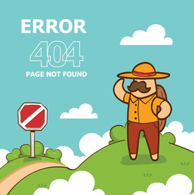 网页丢失插画