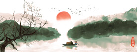 山水墨中国风