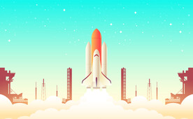 卡通火箭