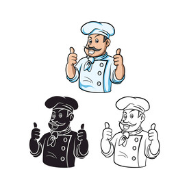 卡通厨师