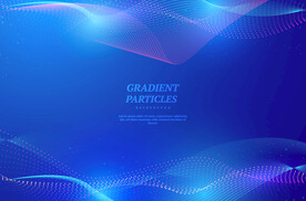 蓝色粒子科技背景