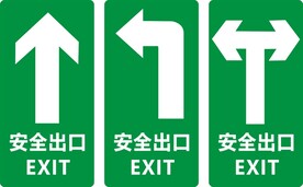 地板贴  安全出口