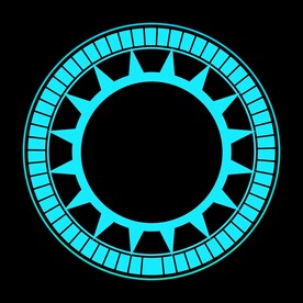 科技感可视化数字旋转圆形圆环图