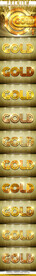 黄金字体特效