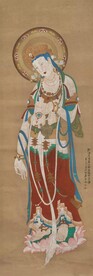 敦煌石窟唐人壁画观音大士像