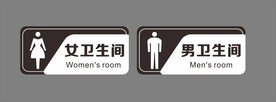 卫生间标牌