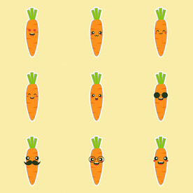 卡通胡萝卜