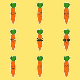 卡通胡萝卜