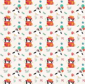 企鹅礼盒卡通图案