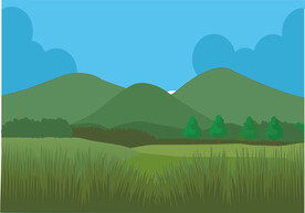 自然景观天空山水矢量背景