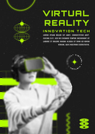 时尚VR虚拟科技海报  